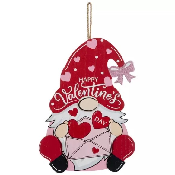 Other - Happy Valentine's Day Gnome Wood Wall Decor